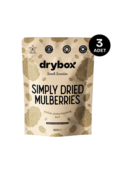DRYBOX Dried Mulberry 42g 3-Pack – No Added Sugar, 100% Natural Soft Healthy ...