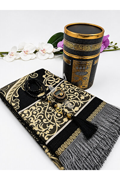 Uğurlu Hac KABE SİLİNDİR SECADE TESBİH ZİKİRMATİK SET