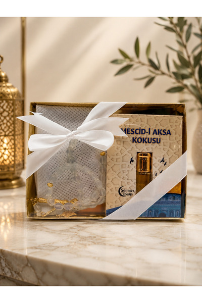 Uğurlu Hac طقم تسبيح رجالي من الحجر المعطر تيك كابي