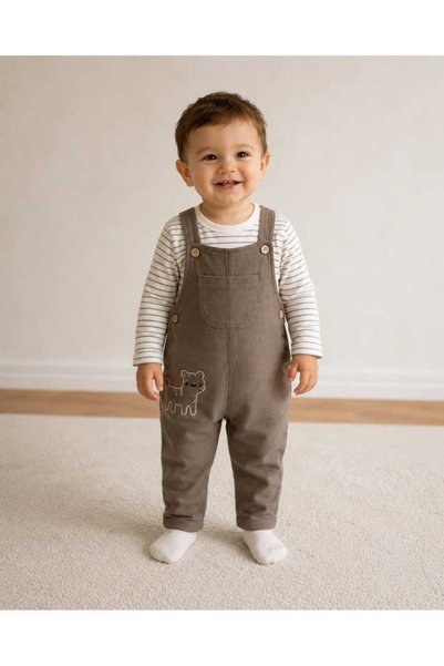 Moonic Kids Baby Boy Strap Salopet Long