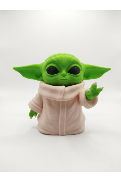 DEMİRHAN3D 🚀💚 Grogu (Baby Yoda) Dekoratif Figür | 3D Baskı PLA Doğa Dostu K...