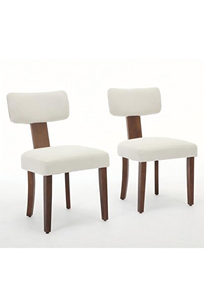 Garvee Mid Century Modern Dining Chairs Set of 2, Upholstered Linen Kitchen &...