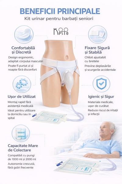 Koopsio Kit incontinenta urinara pentru barbati, Koopsio, Marime ajustabila