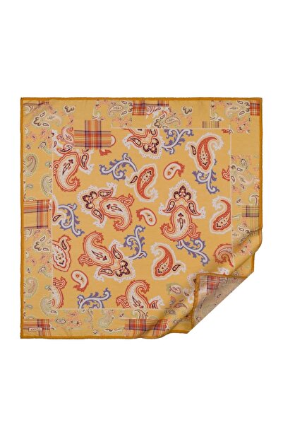 ipekevi YAZ SEZON Gold Patchwork Desenli Tensel Eşarp