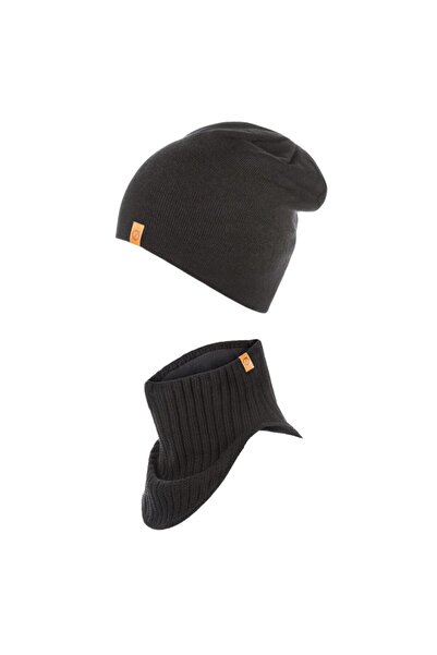 Brødrene Set caciula cu fular Brodrene, Acril, Universal, Negru