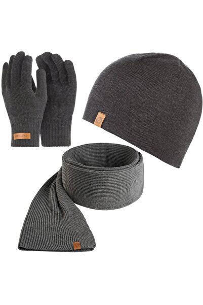 Brødrene Set 3 in 1 barbati, Brodrene, Caciula + fular + manusi, Acril, Circu...