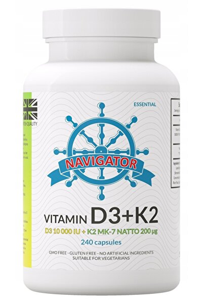 NAVIGATOR Vitamina D3 10000 UI + K2 200 µg 240 capsule