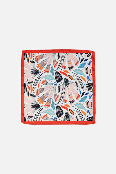 AKSWSUAR Patterned scarf 50*50