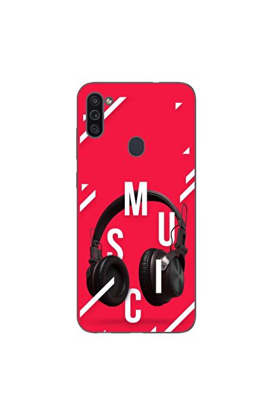 OEM Калъф, съвместим със Samsung Galaxy A11, силиконов гел TPU, с десен на му...