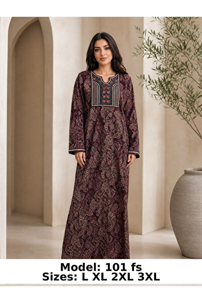 TUFAHA Long Sleeve Embroidered Kashmiri Shirt