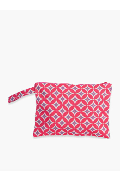 Nef Nef Homeware Λαμπερή Τσάντα Παραλίας 33x23 Κοραλλί