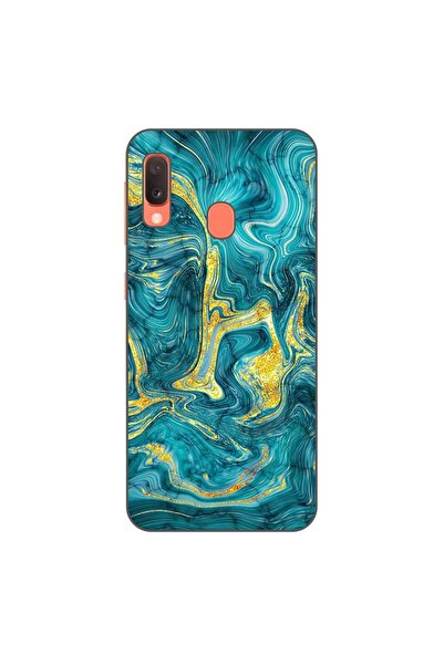 OEM Калъф, съвместим със Samsung Galaxy A20e, силиконов гел TPU, с абстрактен...