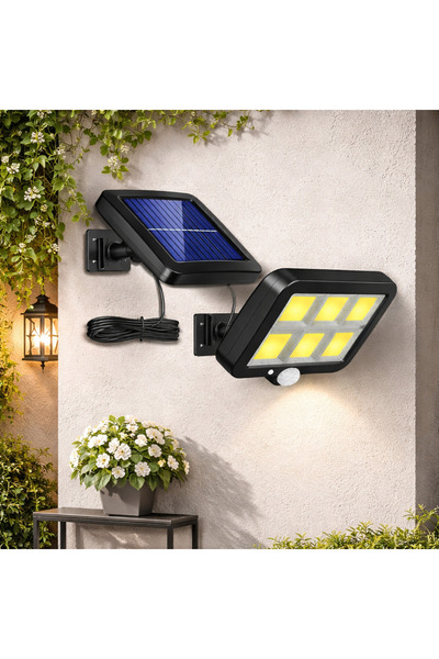 Vivendo Lampa solara LED cu telecomanda, ajustabila, 6 COB LED, senzor miscar...