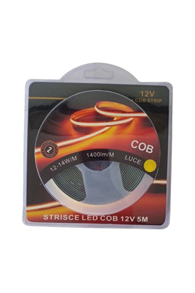 Vivendo Bandă LED COB 5M, 1400lm/M, 12-14W/M, lumină caldă sau lumină rece