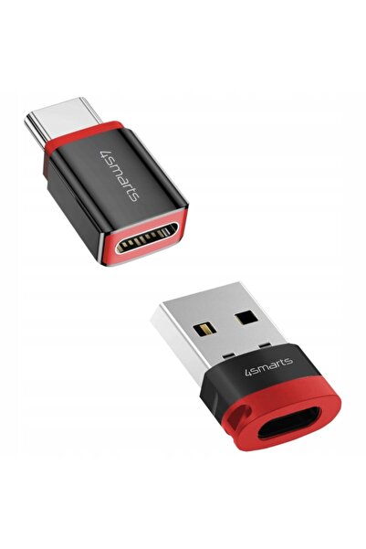 4smarts Adaptor blocator de date USB-C la USB-A/USB-C negru 2 buc.