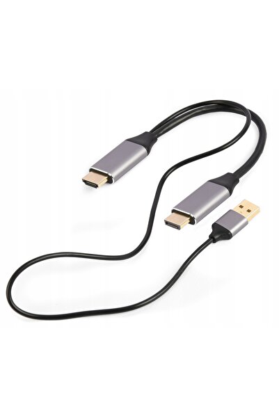 Gembird Adaptor HDMI tată la DisplayPort tată + USB-A tată 4K A-HDMIM-DP