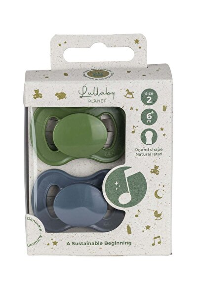 LULLABY PLANET Set doua suzete round, 6-18luni,