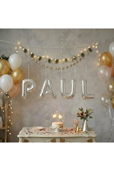 Flippy Baloane Folie Metalizate, Flippy, Set PAUL, Heliu sau Aer, Pai inclus,...