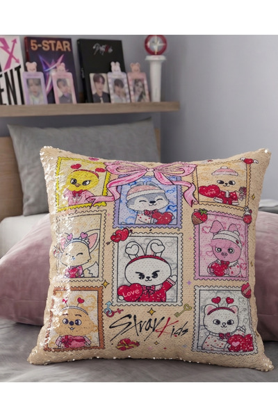Toum Stray Kids SKZOO Slatka dekorativna jastučnica 25 x 25 sa likovima