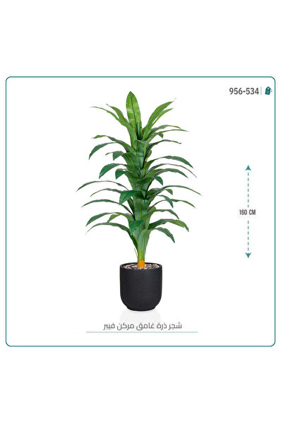 OEMS شجرة نبات الذرة { دراسينا } الاصطناعية بحوض فيبر أسطواني