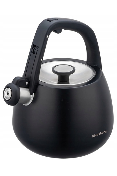 Klausberg Ceainic din oțel 2.5L gaz și inducție Negru Mat KB-7774
