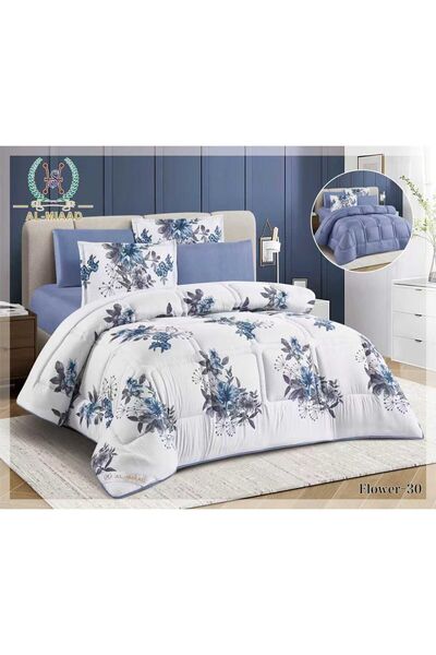 ALMIAAD Double Quilted Double-Sided Puffy Quilt - Soft Microfiber |   Nefren ...