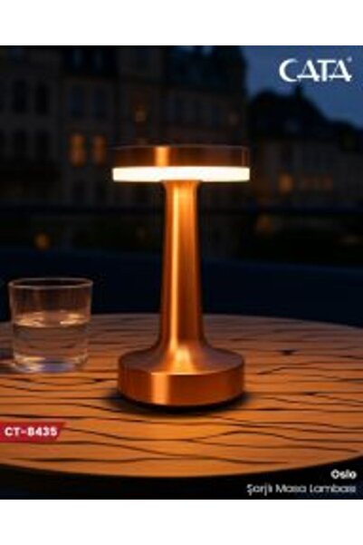 Cata Ct-8435 Oslo Şarjlı Masa Lambası 3 Renk