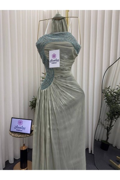 Bailsan Light Grass Green Long Dress