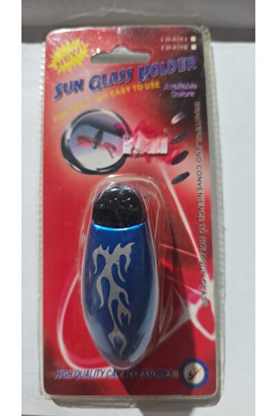 OEM Sunglasses Visor Clip Holder for Car or Belt Shiny Black Color with Flame...