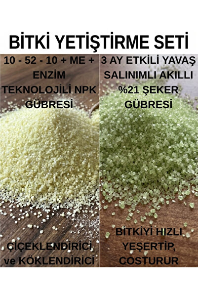 Saglam Tarım Bitki Yetiştirme Seti (10.52.10+ME+Enzimli NPK 250 Gr. + Akıllı ...