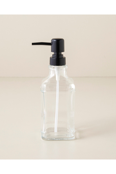 English Home Karin Glass Bathroom Liquid Soap Dispenser 21 cm Transparent