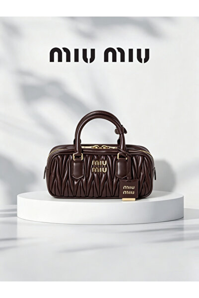 MIU Master Small Arcadie Top Handle Bag in Matelassé Nappa Leather Crossbody ...