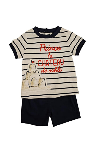 OEM Set 2 piese pentru copii, tricou cu pantaloni scurti, multicolor, imprime...