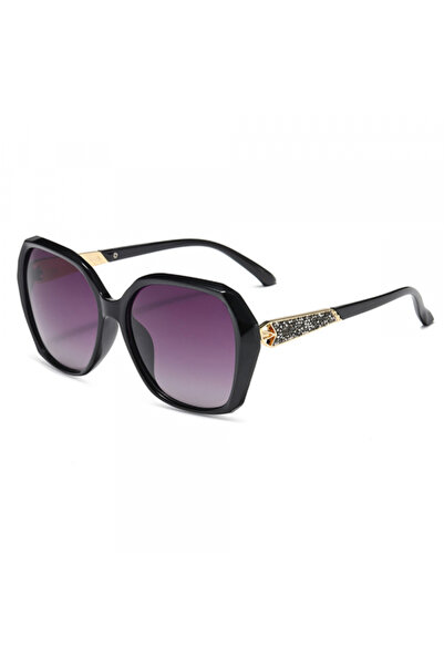 Techsuit Women's Sunglasses 5599, Polarized, UV Protection, Black Gray