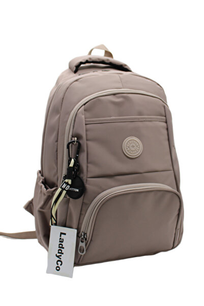 LaddyCo Modern Daily School Backpack Water Resistant Unisex School Bag 2000 Mink