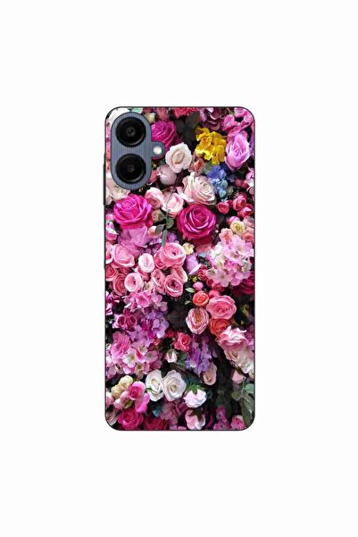 OEM Husa compatibila cu Samsung Galaxy A06 Silicon Gel Tpu Model Trandafiri Roz