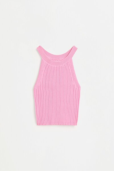 LEFTIES Triko halter yaka top