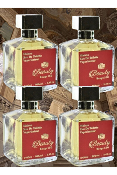 trı 4 Pieces Beauty Rouge 550 Perfume 100ML