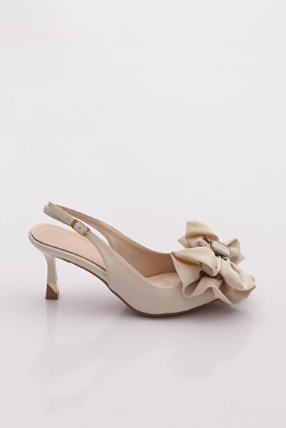 DGN 2033 Women's Bow Detailed Heeled Shoes