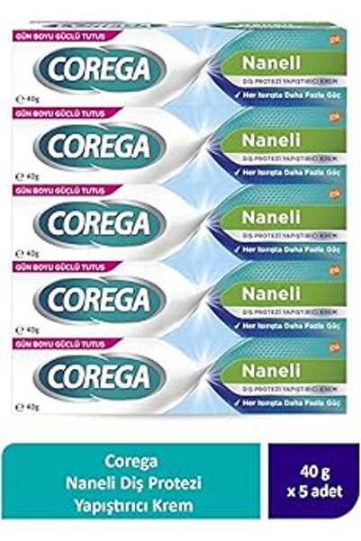 DİĞER1111 Corega Süper Tez Yapıştırıcı Krem 40 Gr X5 Adet