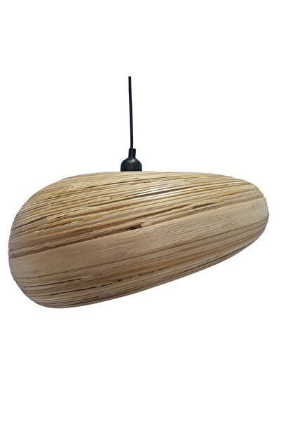 ARlight Pdv 6862-40 Krem. 1/Φ Μπαμπου Σε Φυσικο Χρωμα Στρογγυλο Ανισοπεδο 1xε...