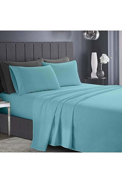 Infinitee Xclusives King Bed Sheet Set Light Blue – 4 Piece Bedding Set, 270 ...