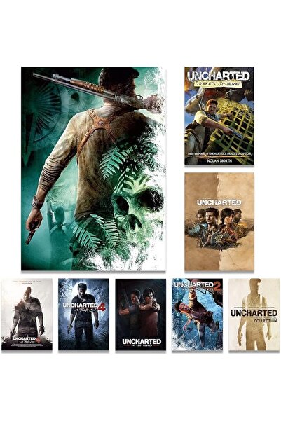 ESSESORIES Wnyjkqvdas Uncharetd 8), Game HD Uncharted Teen Gaming Poster Wall...