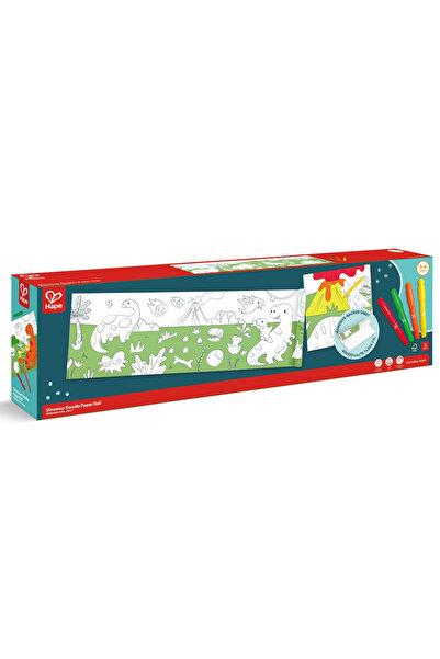 Hape Rola de hartie, adeziva - Dinozauri 40 x 520 cm varsta 3 ani+,6 ani+,8 ani+