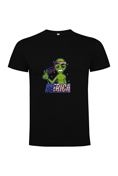 iLovePrints Peaceful Bandana Alien Tshirt