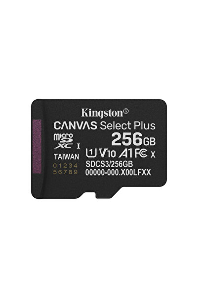 Kingston Κάρτα Μνήμης microSDXC Canvas Select Plus 256GB, Χωρίς Αντάπτορα