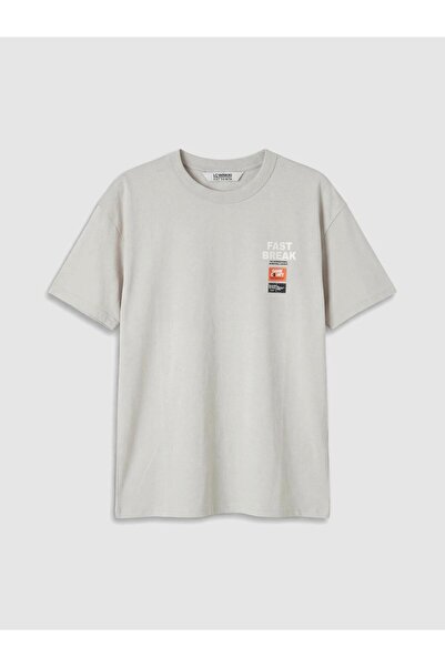 LC Waikiki تي شيرت للأولاد مطبوع عليه Vizyon New Season Crew Neck