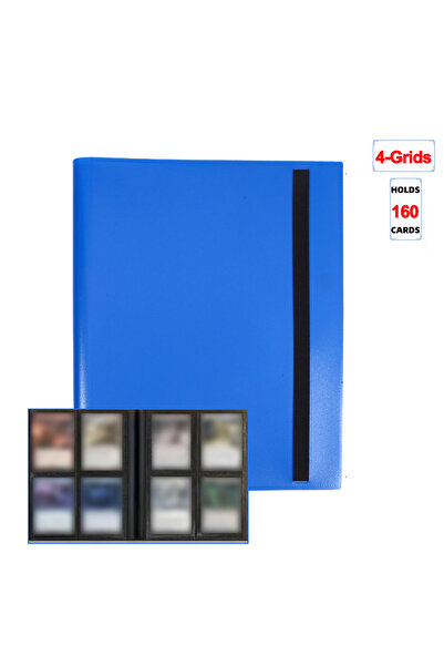 Choice20 Blue-4 Grids 1Pc Card Binder 160/360/480 Trading Card Holder Book PP...