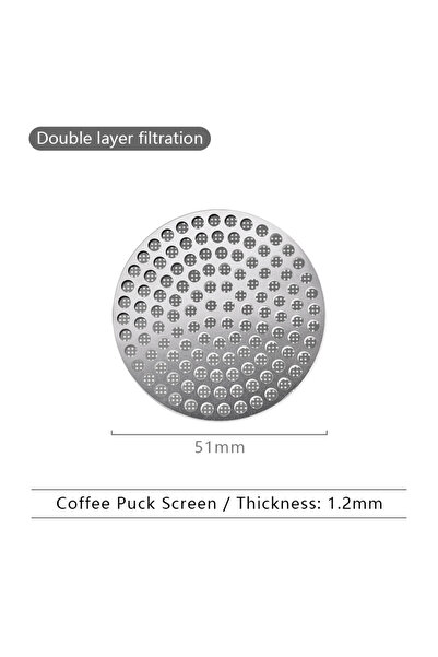 Choice 51mm Filter Screen 51/53/58mm Reusable Coffee Puck Screen 304 Stainles...