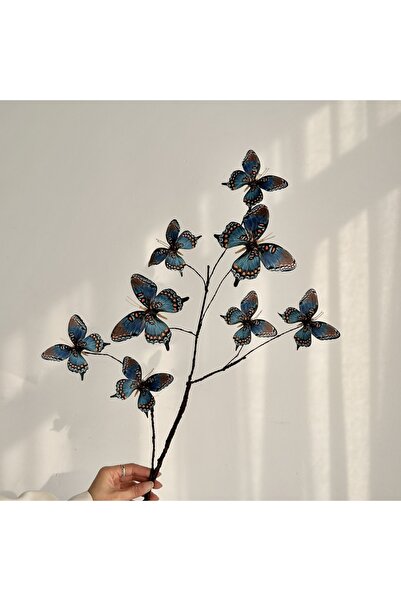 Choice1 Spotted blue 27.6 Inch Artificial Butterfly Flowers with Dried Branch...